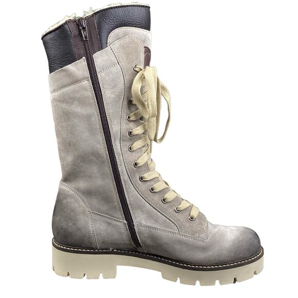 Celtic & Co. Women's Boxer Light Grey Suede Winter Boots Size 40 US 9 - Picture 4 of 13